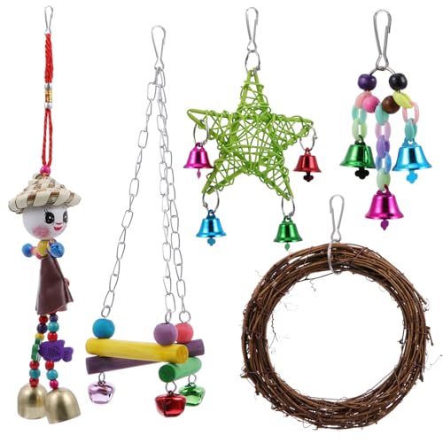 HAPINARY Vogel Kuscheltier Spielzeug Für Papageien Vogelkäfig Hängekauspielzeug Farbdesign Schnabelpflege Kauspielzeug Vogelspielzeug HAPINARY Vogel Kuscheltier Spielzeug Für Papageien Vogelkäfig Hängekauspielzeug Farbdesign Schnabelpflege Kauspielzeug Vogelspielzeug von HAPINARY