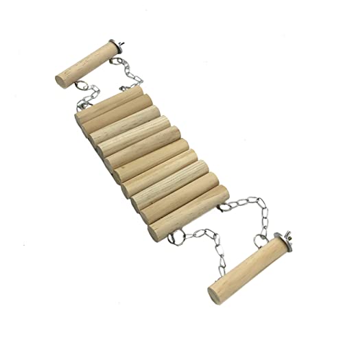 HAPINARY Naturholz Vogel Papagei Spielzeug Kleintier Kletterleiter für Hamster Rennmaus Vogelkäfig Zubehör Tier Leiter Brücke HAPINARY Naturholz Vogel Papagei Spielzeug Kleintier Kletterleiter für Hamster Rennmaus Vogelkäfig Zubehör Tier Leiter Brücke von HAPINARY