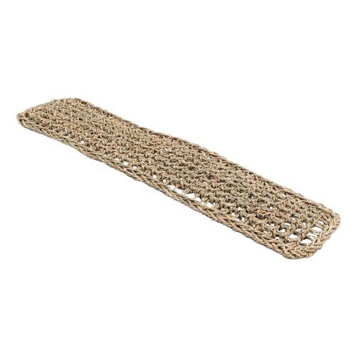 HAPINARY Papageien Hängematte aus Seegras und Rattan Multifunktionales Kletter und Kauspielzeug für Reptilien Sicher und Langlebig Wellensittiche und Bartagamen von HAPINARY