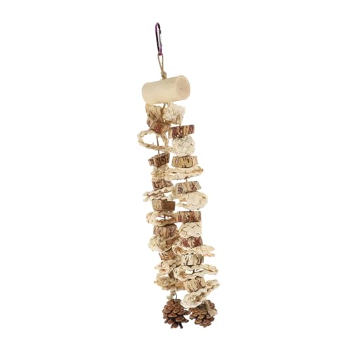 HAPINARY Papageien-beißspielzeug Vogelkäfig-hängespielzeug Haustier-vogelspielzeug Natürliche Materialien Futter-Such-Spannung Exquisites Design Für Papageien von HAPINARY