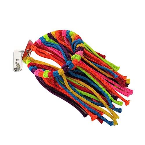 HAPINARY Kleines Papageienspielzeug Aus Baumwolle Und Edelstahl Hängendes Kauspielzeug Zum Klettern Und Erkunden Für Nymphensittiche Und Andere Vögel HAPINARY Kleines Papageienspielzeug Aus Baumwolle Und Edelstahl Hängendes Kauspielzeug Zum Klettern Und Erkunden Für Nymphensittiche Und Andere Vögel von HAPINARY