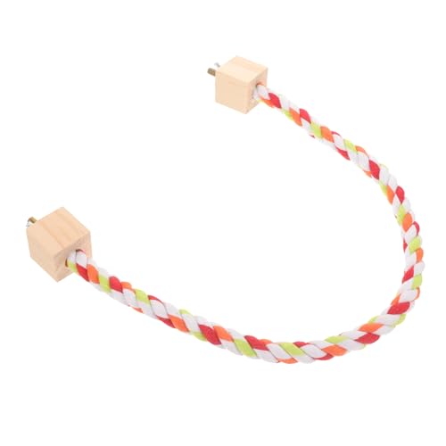 HAPINARY Papagei-baumwollseil-Spielzeug Vogel-kletterständer 50 cm Papageienseil Für Käfig Vogelspielzeug Kaustab HAPINARY Papagei-baumwollseil-Spielzeug Vogel-kletterständer 50 cm Papageienseil Für Käfig Vogelspielzeug Kaustab von HAPINARY