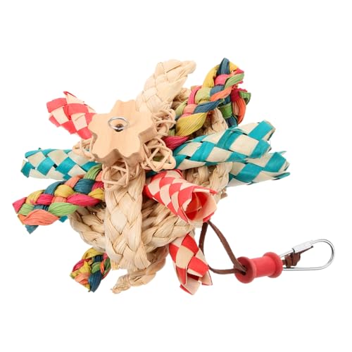 HAPINARY Papageien Spielzeug Bunte Kauspielzeuge Aus Und Holzmaterial Für Vögel Als Zubehör Im Vogelkäfig Fördert Spiel Und Bewegung Für Sittiche Und Nymphensittiche von HAPINARY