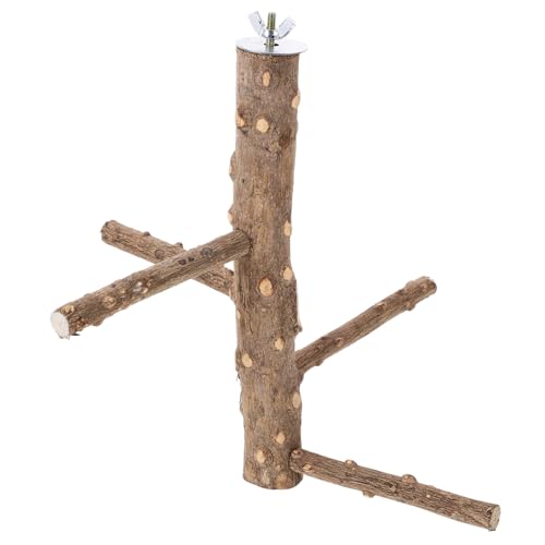 HAPINARY Parrot Perch Stand aus Natürlichem Holz für Papageien Sittiche und Andere Haustiere Sicheres für Bewegung Langlebig und Robust HAPINARY Parrot Perch Stand aus Natürlichem Holz für Papageien Sittiche und Andere Haustiere Sicheres für Bewegung Langlebig und Robust von HAPINARY