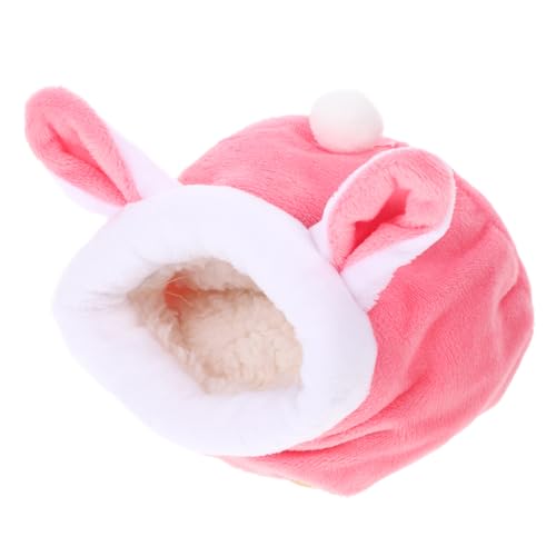 HAPINARY Plüsch Kleintierhaus Wärmendes Kuschelnest Schlafhaus für Hamster Meerschweinchen Chinchilla und Kaninchen Gepolstert Gemütlich und Sicher Zufälliger Stil von HAPINARY
