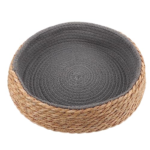 HAPINARY Rattan Haustierbett, Rundes Bett Für Katzen, Haustier Schlafhaus, Kleines Katzenbett, Bequemes Hundebett, Hundesofabett, Katzenschlafnest, Haustiernestkissen, Weben, Katzenbett, HAPINARY Rattan Haustierbett, Rundes Bett Für Katzen, Haustier Schlafhaus, Kleines Katzenbett, Bequemes Hundebett, Hundesofabett, Katzenschlafnest, Haustiernestkissen, Weben, Katzenbett, von HAPINARY
