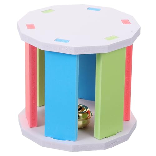 HAPINARY Regenbogen-hamsternestrad Mute-Effekt, Drehen Sie Die Hamster-kauspielzeug Hamster Läuft Spinner Laufrad Igel Spielzeug Aus Holz Mit Hamsterrädern Rolle PVC Laufen Hamsterbedarf von HAPINARY