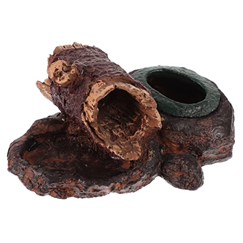 HAPINARY Reptilien Futterbox, Terrarium Futterbecken, Reptilien Wassernapf, Harz Futterbecken, Schildkröten Wassernapf, Schlangen Wassernapf, Harz Futterspender, Harz Handwerk, von HAPINARY