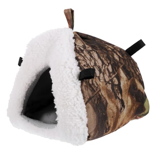 HAPINARY Hamster Haus Zartes Hamsterversteck Warme Hamsterhütte Robustes Chinchillahaus Komfortabel Atmungsaktiv Trageversteck Für Kleine Haustiere von HAPINARY