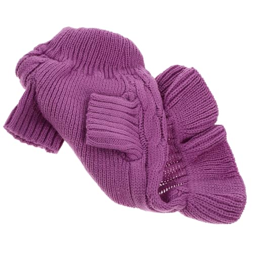 HAPINARY Rollkragenpullover Für Hunde Katzenkleid Hundezubehör Katzen-Hoodie Züchten Hundemäntel Katzenanzug Für Katzen Haustierbedarf Eiskühlweste Für Hunde Wurf Hundepflege Welpe Acryl von HAPINARY
