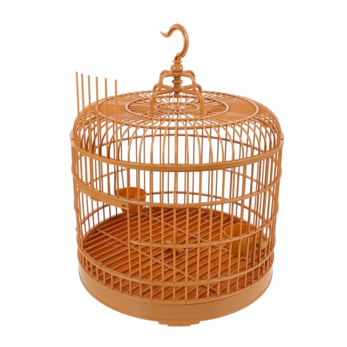 HAPINARY Runder Vogelkäfig für Vintage Hängender Vogelkäfig mit Sicherheitstür Tragbar und Multifunktional für Kleine Papageien Hamster und Outdoor Aktivitäten von HAPINARY