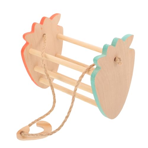 HAPINARY Papagei Schaukel Spielzeug Holz Kauen Sitzstange Stehend Hängen für Sittich Spielzeug Vogel Käfig Zubehör HAPINARY Papagei Schaukel Spielzeug Holz Kauen Sitzstange Stehend Hängen für Sittich Spielzeug Vogel Käfig Zubehör von HAPINARY
