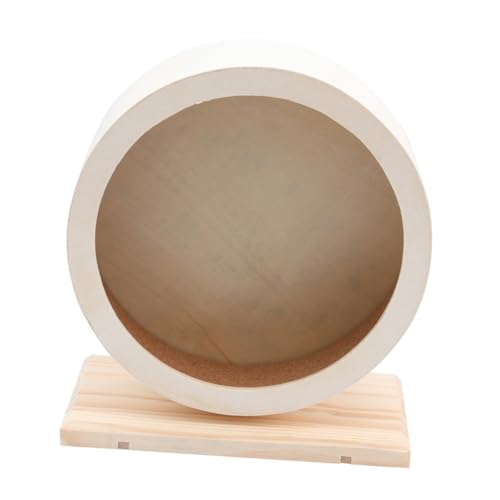 HAPINARY Laufrad Aus Holz Trainingsspielzeug Für Haustiere Für Hamster Laufscheibe Fitness Für Kleintiere Bequemes Material von HAPINARY