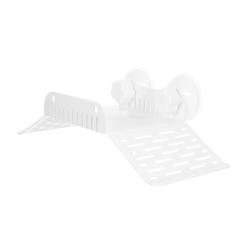 HAPINARY Schildkröten-Terrasse Wassertankrampe Schildkröte Terrassenpanzer Wasserstraße im Wasserschildkröte Lebensraum der Schildkröten Reptilien -Acklebensraum Plastik Weiß von HAPINARY