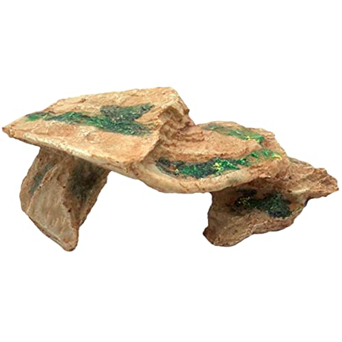 HAPINARY Schildkröten Versteck Aus Der Höhle, Reptilienfelsen, Sonnenplattform Für Wasserschildkröten, Reptilienbedarf, Reptilien Kletterdekor, Schildkröten Sonnenplattformen, von HAPINARY
