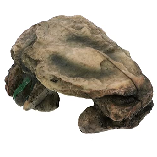 HAPINARY Terrarium Schildkröte Reptilien-versteck Kunstharz-unterschlupf Realistisches Kletterhöhle Tierzucht-Dekoration Naturlandschaftsgestalter von HAPINARY