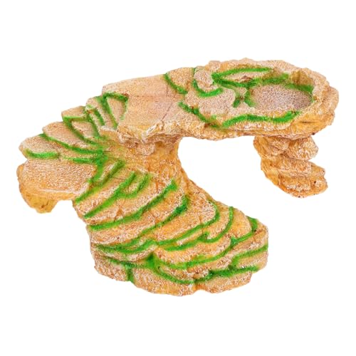 HAPINARY Sonnenplattform für Schildkröten Versteck Reptilien-Sonnenplattform Schildkröten-Harzhaus multifunktionales Landschaftsdekor HAPINARY Sonnenplattform für Schildkröten Versteck Reptilien-Sonnenplattform Schildkröten-Harzhaus multifunktionales Landschaftsdekor von HAPINARY