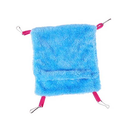 HAPINARY Schlafsack für Haustiere kleines Tiernest Spielzeug für Vogelkäfige Chimmy Plüsch Hausbett für Haustierhütten Plüsch Papagei Betthamster Haustiernest Vogel Schlafmatte Blue HAPINARY Schlafsack für Haustiere kleines Tiernest Spielzeug für Vogelkäfige Chimmy Plüsch Hausbett für Haustierhütten Plüsch Papagei Betthamster Haustiernest Vogel Schlafmatte Blue von HAPINARY