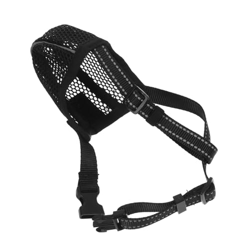 HAPINARY Schnauze Hund Atmungsaktiv Schutz Aggressiv Schnauze Masken Groß Maulkorb Für Hunde Hundemaske Kaumaulkörbe Für Hunde Kauen Eckzahn Maulkörbe Für Haustierpflege Polyester HAPINARY Schnauze Hund Atmungsaktiv Schutz Aggressiv Schnauze Masken Groß Maulkorb Für Hunde Hundemaske Kaumaulkörbe Für Hunde Kauen Eckzahn Maulkörbe Für Haustierpflege Polyester von HAPINARY