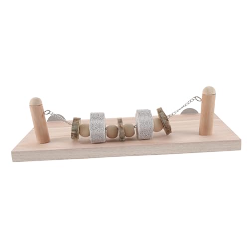 HAPINARY Vogelkäfig-sitzstange Aus Holz Papageienständer Vogel-stehplattform Kauspielzeug Aus Schnur Für Kleine Papageien Und Haustiere HAPINARY Vogelkäfig-sitzstange Aus Holz Papageienständer Vogel-stehplattform Kauspielzeug Aus Schnur Für Kleine Papageien Und Haustiere von HAPINARY