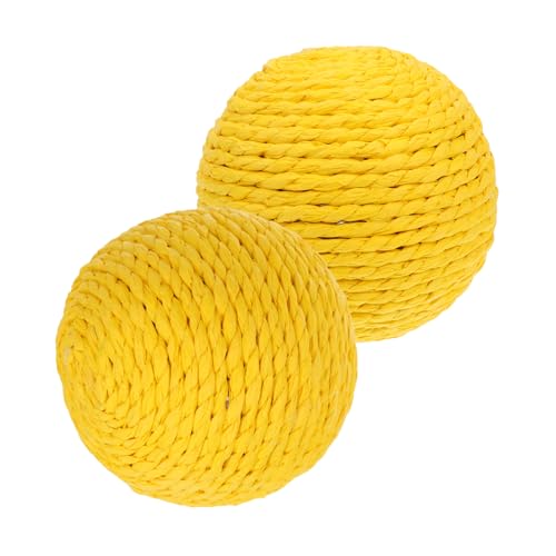HAPINARY Sisal Ball Neckt Katzenstick Kratzspielzeug Für Katzen Katzenspielzeug Drinnen Katzenkugeln Für Innenkatzen Kätzchen Kratzspielzeug Interaktive Katzenspielzeugbälle Gelb Hanfseil HAPINARY Sisal Ball Neckt Katzenstick Kratzspielzeug Für Katzen Katzenspielzeug Drinnen Katzenkugeln Für Innenkatzen Kätzchen Kratzspielzeug Interaktive Katzenspielzeugbälle Gelb Hanfseil von HAPINARY