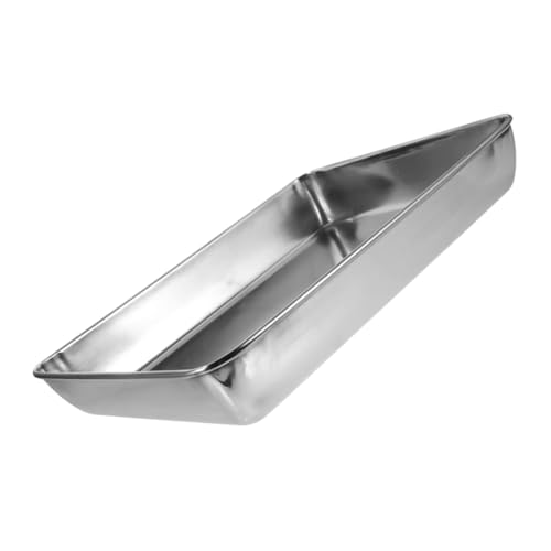 HAPINARY Edelstahltablett Vogelbad Für Käfig Metall Reinigungsbecken Für Vögel Duschbecken Aus Metall Vogelfledermauswanne Reinigungsbecken Käfigzubehör Kleine Vogelbadewanne von HAPINARY