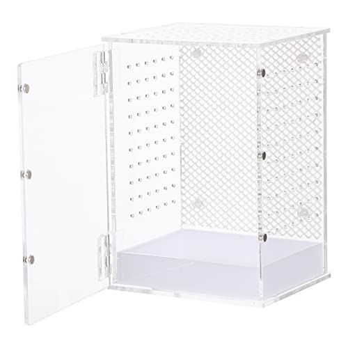 HAPINARY Terrarium für Reptilien Spinnengehege Frösche füttern Reptiliengehege Spinnen-Terrarium insektenbox Insekten Box Lebensraum der Gottesanbeterin Zuchtbehälter Acryl Weiß HAPINARY Terrarium für Reptilien Spinnengehege Frösche füttern Reptiliengehege Spinnen-Terrarium insektenbox Insekten Box Lebensraum der Gottesanbeterin Zuchtbehälter Acryl Weiß von HAPINARY