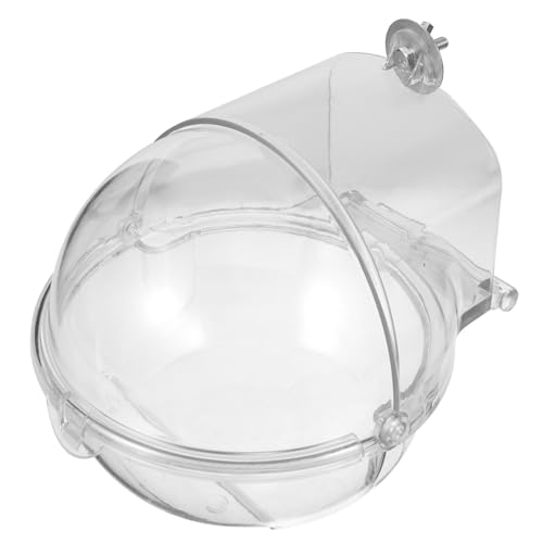 HAPINARY Transparente Vogelbadewanne zum Aufhängen aus Langlebigem Auslaufsicher mit Glatten Kanten Geeignet für Wellensittiche Papageien und Kleine Vögel für Vogelkäfige und Balkone HAPINARY Transparente Vogelbadewanne zum Aufhängen aus Langlebigem Auslaufsicher mit Glatten Kanten Geeignet für Wellensittiche Papageien und Kleine Vögel für Vogelkäfige und Balkone von HAPINARY