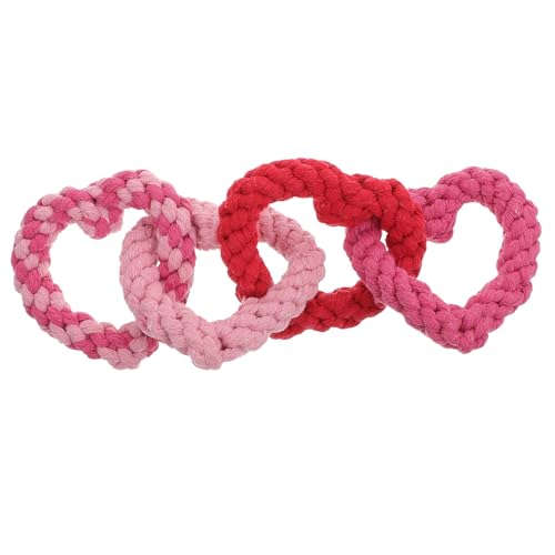 HAPINARY Herzförmiges Hundespielzeug Aus Baumwollseil Kauspielzeug Für Hunde Beißspielzeug Mit Farbigem Design HAPINARY Herzförmiges Hundespielzeug Aus Baumwollseil Kauspielzeug Für Hunde Beißspielzeug Mit Farbigem Design von HAPINARY