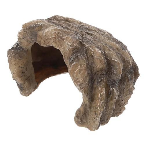 HAPINARY Simulation Reptilien Versteck Für Schildkröten Schlangen Und Eidechsen Langlebige Harz-Dekoration Für Terrarien Und Aquarien Und Außenbereich von HAPINARY