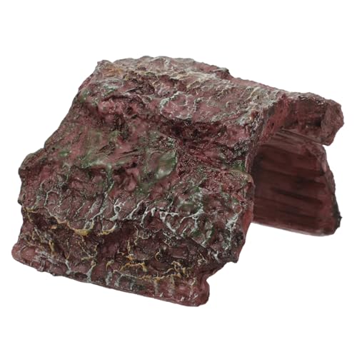 HAPINARY Versteckloch für Reptilien Zubehör für Schildkrötenpanzer Schildkrötenhaut Sonnenfelsen für Bartagamen Reptilienhöhle Schlangenhaut Reptilienhaut Reptilienhäute und Höhlen Harz von HAPINARY