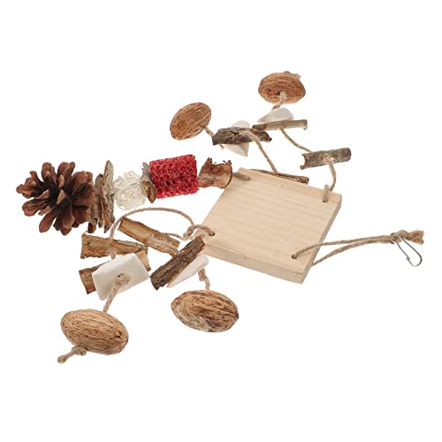 HAPINARY Vogel Kauspielzeug, Papagei Kau Schaukelspielzeug, Haustier Vogelspielzeug, Hängendes Papageienspielzeug, Vogel Hängespielzeug, Zartes Vogelspielzeug, Sittich Futtersuchspielzeug, von HAPINARY