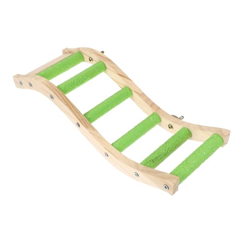 HAPINARY Vogel Papagei Kletterleiter Spielzeug für Sittiche Haustierkäfig Spielzeug Vogelspielzeug vogelkäfig zubehör Spielzeuge Kletterleiter für Papageien Holz Design Beißspielzeug von HAPINARY