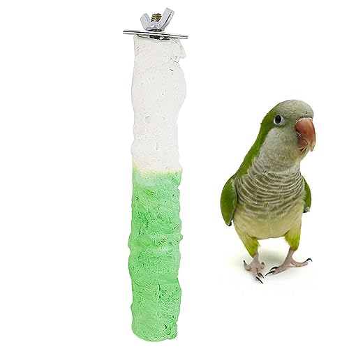 HAPINARY Bird Toys Spielzeug Vogelhaustierständer Kletterständer für Vögel Trainingsstand für Haustiere Papagei Obst Bambus von HAPINARY