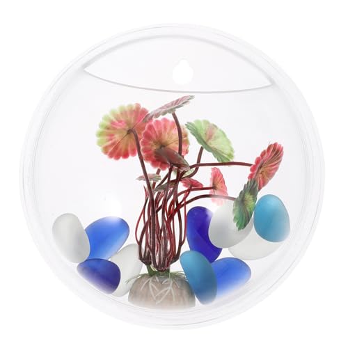 HAPINARY Transparentes Acryl-fischglas Zum Aufhängen Aquarium Deko Satz Für Heimdekoration Wandaquarium Zubehör Mit Kreativen Fischbecken HAPINARY Transparentes Acryl-fischglas Zum Aufhängen Aquarium Deko Satz Für Heimdekoration Wandaquarium Zubehör Mit Kreativen Fischbecken von HAPINARY