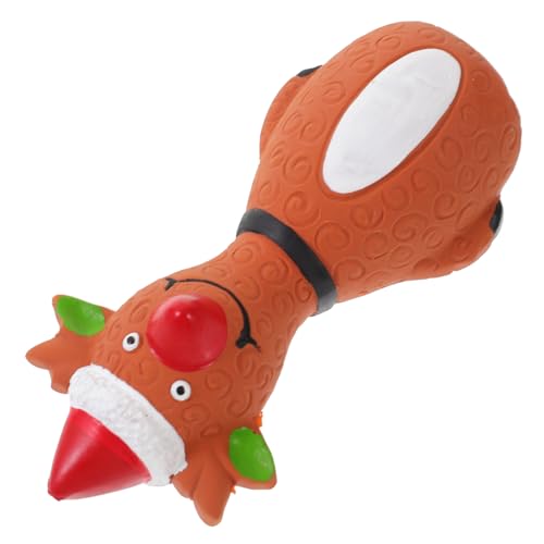 HAPINARY Weihnachts Kauspielzeug für Quietschendes Latexspielzeug für Haustiere Interaktives Trainieren für Welpen und Kleine von HAPINARY