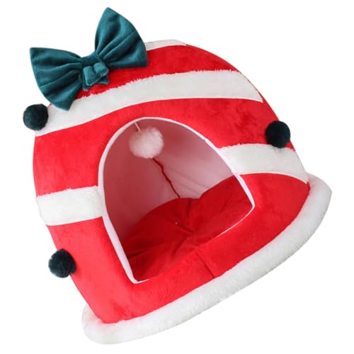 HAPINARY Weihnachten Haustier Bett Höhle Nest Katze für Indoor Katzen Weihnachten Kätzchen Hütte Versteck HAPINARY Weihnachten Haustier Bett Höhle Nest Katze für Indoor Katzen Weihnachten Kätzchen Hütte Versteck von HAPINARY
