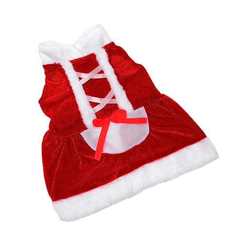 HAPINARY Weihnachts-hundekleid Aus Weichem Material Bequem Und Dehnbar Für Kalte Wintertage Und Festivitäten Winter-haustierrock Für Hunde Festlich Und Modisch von HAPINARY