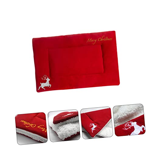 HAPINARY Weihnachtsmatte Für Haustiere Flauschiges Sofa Weihnachtsbetten Für Haustiere Kätzchenbett Winterliches Hundebett Kissen Couch Hundebett Couch Decke Plüsch- Teppich Rot HAPINARY Weihnachtsmatte Für Haustiere Flauschiges Sofa Weihnachtsbetten Für Haustiere Kätzchenbett Winterliches Hundebett Kissen Couch Hundebett Couch Decke Plüsch- Teppich Rot von HAPINARY