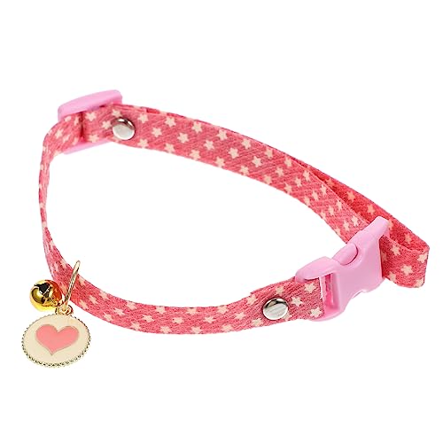 HAPINARY Süßes Katzen-/Hundehalsband mit Glöckchen verstellbare Größe weicher Stoff sicher für Haustiere für Partys HAPINARY Süßes Katzen-/Hundehalsband mit Glöckchen verstellbare Größe weicher Stoff sicher für Haustiere für Partys von HAPINARY