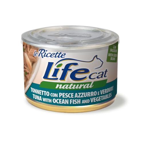 Life Cat 102421 Dose Rezepte mit Blauen Fisch Thunfisch, 150 Gramm von HAPIPET