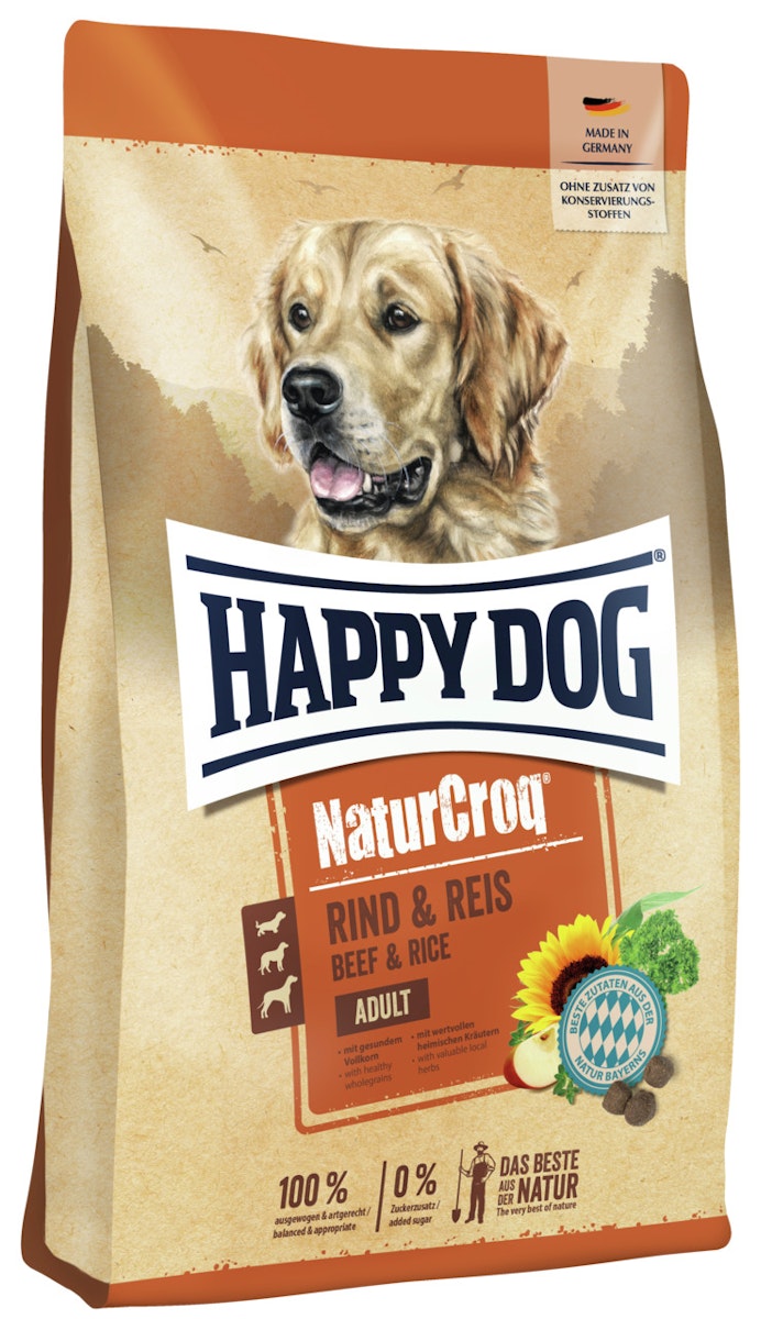 HAPPY DOG NaturCroq Rind & Reis Hundetrockenfutter von Happy Dog