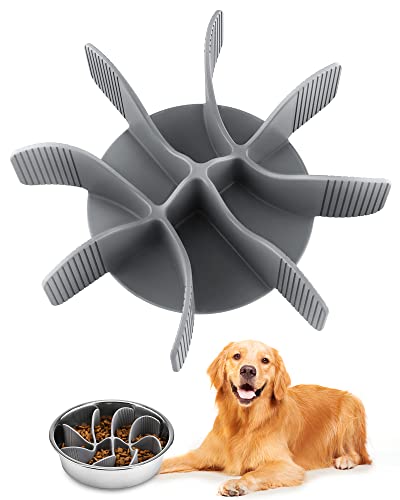 HAPPY HACHI Anti Schling für Napf Hund, Slow Feeder Hundenapf Einfügung, Antischlingnapf Hunde Anti Schling Napf Katzen Einfügen, Schneidbar mit Saugnäpfe rutschfest von HAPPY HACHI