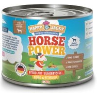 HAPPY JACKY Nassfutter Hypoallergen Pferd mit Süßkartoffel 12x200 g von HAPPY JACKY