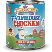 HAPPY JACKY Nassfutter Monoprotein Huhn und Reis 6x820 g von HAPPY JACKY