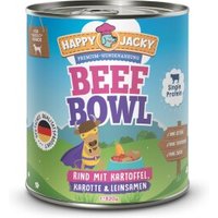 HAPPY JACKY Nassfutter Monoprotein Rind und Kartoffel 6x820 g von HAPPY JACKY
