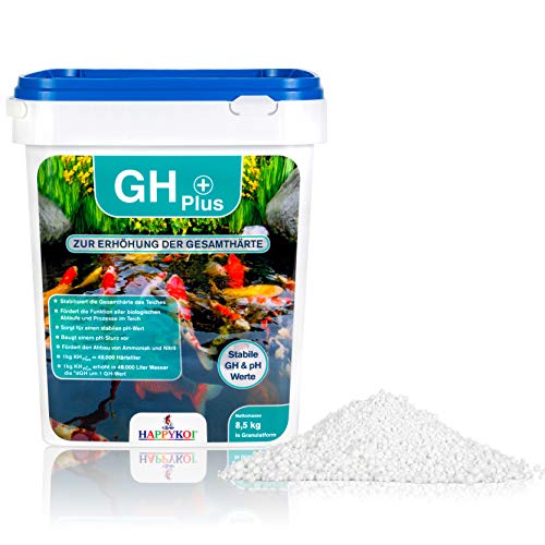 HAPPYKOI® GH Plus zur Erhöhung der Gesamthärte Wasserhärte in Granulatform HAPPYKOI® GH Plus GH Plus 8,5 kg von HAPPYKOI