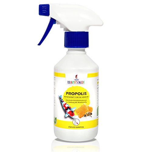 HAPPYKOI® Propolis Ergänzungsfuttermittel flüssig für Koi Futter (250 ml) von HAPPYKOI