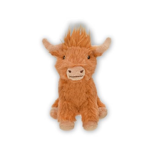 Happy Pet Highland Cow Hundespielzeug – weicher Plüsch mit eingebautem Quietscher zum Kuscheln, Kauen und Apportieren – zotteliges Fell und Lange Hörner für komfortable Unterhaltung und interaktives Happy Pet Highland Cow Hundespielzeug – weicher Plüsch mit eingebautem Quietscher zum Kuscheln, Kauen und Apportieren – zotteliges Fell und Lange Hörner für komfortable Unterhaltung und interaktives von HAPPYPET