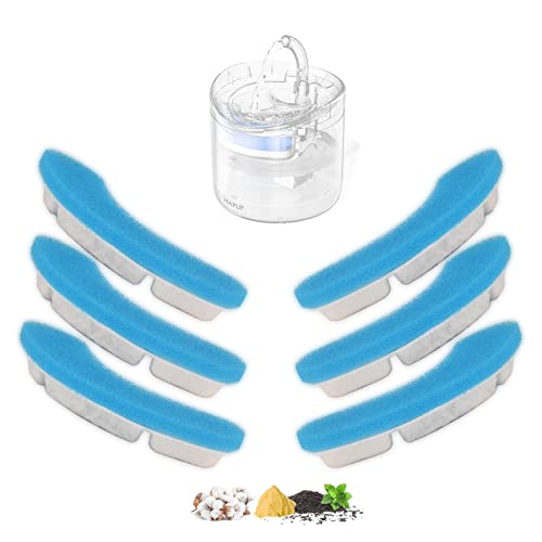 Katzenbrunnen Filter Trinkbrunnen für Katzen Filters Ersatzfilter 6 Wiederverwendbare Aktivkohlefilter für HAPUP Katzentrinkbrunnen Wasserbrunnen für Katzen Welpen 1,8 l Katzenbrunnen Filter Trinkbrunnen für Katzen Filters Ersatzfilter 6 Wiederverwendbare Aktivkohlefilter für HAPUP Katzentrinkbrunnen Wasserbrunnen für Katzen Welpen 1,8 l von HAPUP